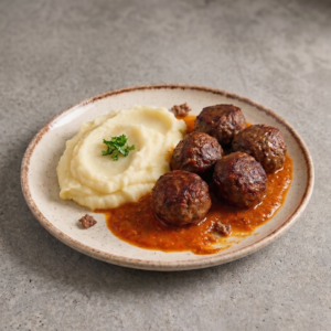 Albondigas con Puré